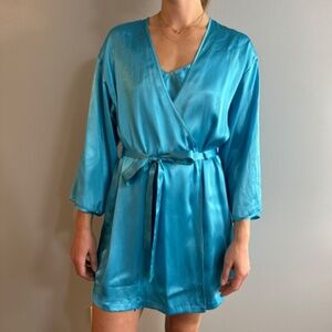 Vintage La Senza 2PC Slip Dress & Robe